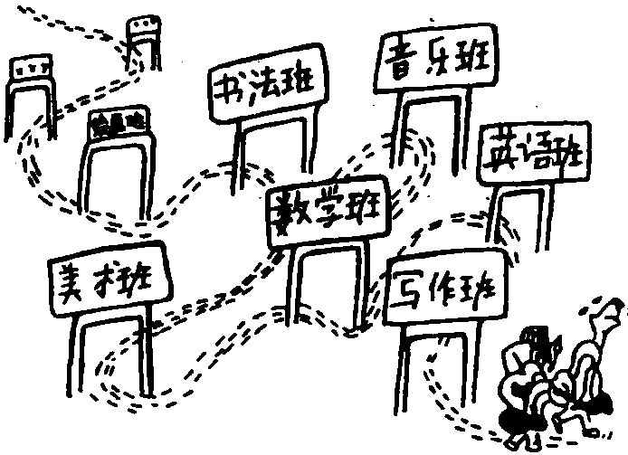 U 根據(jù)漫畫描寫孩子心理